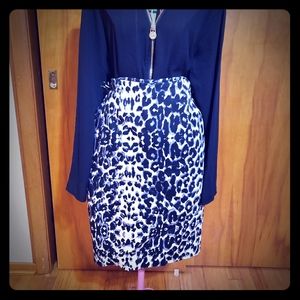 Leopard Print Skirt with stretch